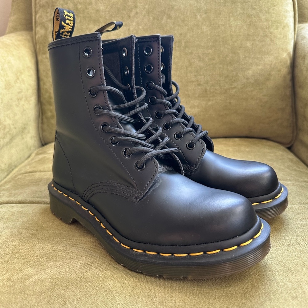 Dr. Martens 1460 8-Hole Black Leather Boots 🥾